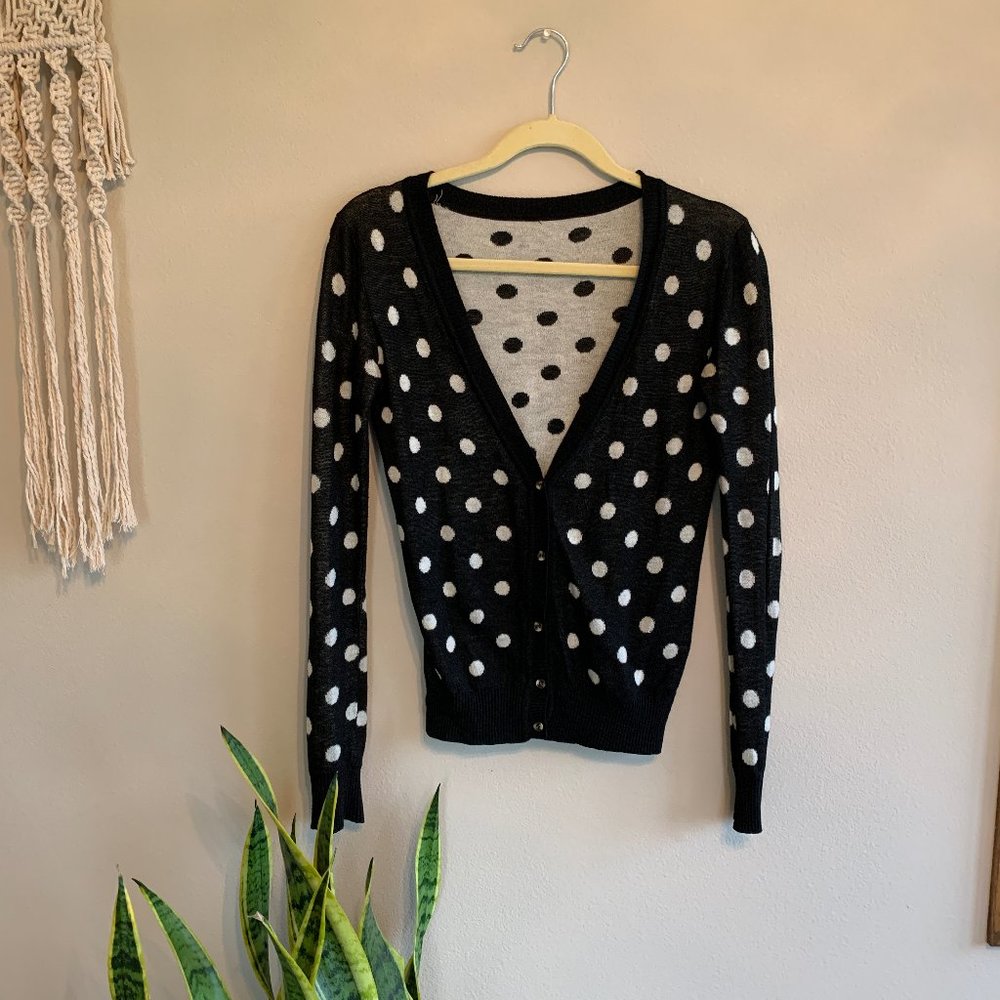 Polka dot cardigan